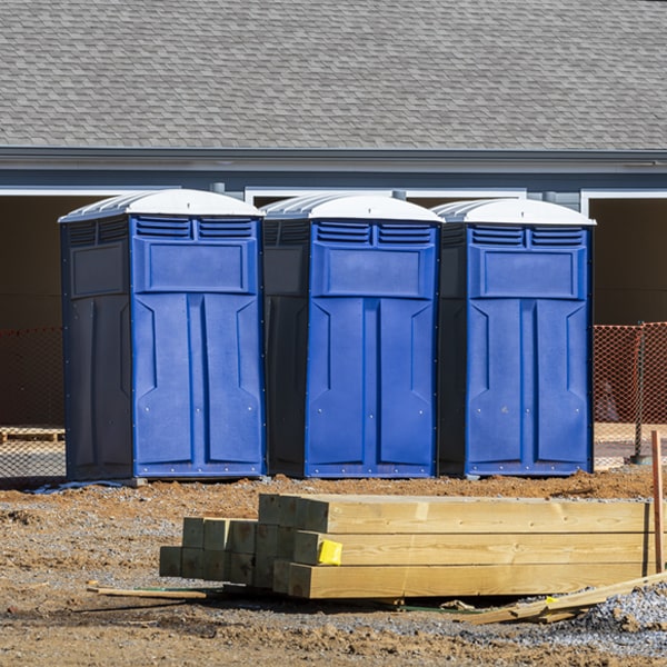 what is the maximum capacity for a single portable restroom in Jadwin